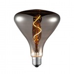 Λάμπα Led, E27, 3W, 2200Κ, 50lm, Dimmable, διακοσμητική, Filament, σκούρο γκρι