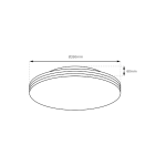 Πλαφονιέρα LED 10W ML0250 Χρυσό