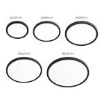 Πλαφονιέρα LED 18W ML0438 ΜΑΥΡΟ