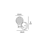 Απλίκα τοίχου VK/03069 G9 Καφέ Απλίκα τοίχου VK/03069 G9 Καφέ