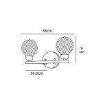 Απλίκα τοίχου VK/03069 2ΧG9 Καφέ Απλίκα τοίχου VK/03069 2ΧG9 Καφέ