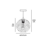 Φωτιστικό Μονόφωτο VK03121 μεταλλικό, 240V, Ε27 Μαύρο Φωτιστικό Μονόφωτο VK03121 μεταλλικό, 240V, Ε27 Μαύρο