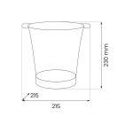 Σαμπανιέρα Ψύκτη RGB LED 23cm IP44