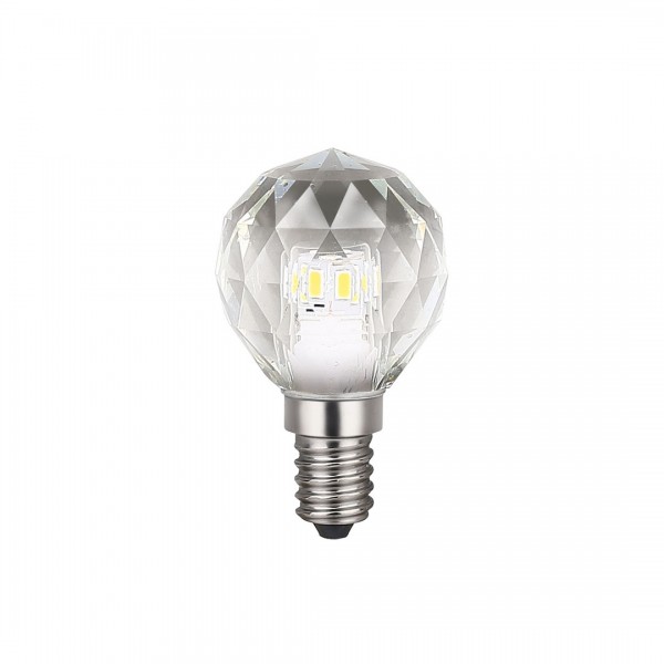 ΛΑΜΠΑ LED 3W E14 G40 4000K CRYSTAL