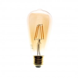 ΛΑΜΠΑ LED FILAMENT BULB 6W ST64 E27 2700K ΜΕΛΙ