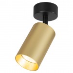 ΣΠΟΤ GU10 PIPE ΜΑΥΡΟ/ΧΡΥΣΟ ML1158