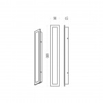 Απλίκα  φωτιστικό Wow 20W 3CCT IP54 60cm