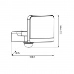 Προβολέας LED Davos 30W 2000lm 4000K Μαύρος Premium PIR