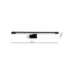 LED ΑΠΛΙΚΑ SHINE ΜΑΥΡΟ 12W LED 60CM 4000