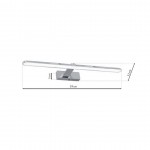 LED ΑΠΛΙΚΑ SPLASH ΧΡΩΜΙΟ 12W LED 60CM 4000K IP44