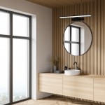 LED ΑΠΛΙΚΑ SPLASH ΜΑΥΡΟ 8W LED 40CM 4000K IP44