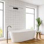 LED ΑΠΛΙΚΑ SPLASH ΜΑΥΡΟ 8W LED 40CM 4000K IP44