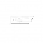 LED ΑΠΛΙΚΑ SPLASH ΛΕΥΚΟ 8W LED 40CM 4000K IP44