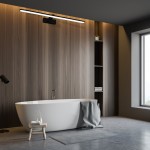 LED ΑΠΛΙΚΑ SPLASH ΜΑΥΡΟ 16W LED 80CM 4000K IP44