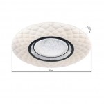 Πλαφονιέρα LED 48W ML6196 ΜΕ ΤΗΛΕΧΕΙΡΙΣΤΗΡΙΟ
