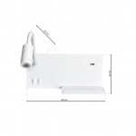 Απλίκα Ξενοδοχείου 4W+5W+2W+USB ΛΕΥΚΟ 4000Κ