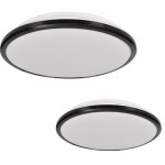 Πλαφονιέρα LED 24W TERMA ΜΑΥΡΟ 4000Κ IP44