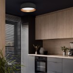 Πλαφονιέρα led RONDO BLACK 18W LED