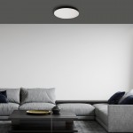 Πλαφονιέρα LED 13W MAYA ΜΑΥΡΟ IP44 4000Κ