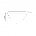 Πλαφονιέρα LED 16W NEMO ΜΑΥΡΟ IP44 4000Κ