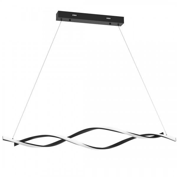 LED ΚΡΕΜΑΣΤΟ ΦΩΤΙΣΤΙΚΟ TWIST ΜΑΥΡΟ 90W ML8609