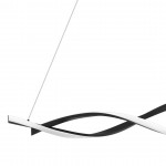 LED ΚΡΕΜΑΣΤΟ ΦΩΤΙΣΤΙΚΟ TWIST ΜΑΥΡΟ 90W ML8609