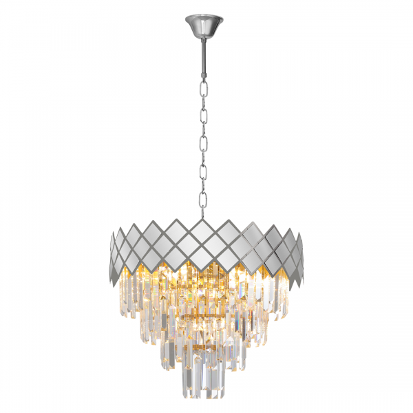 CRYSTAL LIGHT ML8889 ΚΡΕΜΑΣΤΟ ΧΡΩΜΙΟ