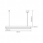 ΚΡΕΜΑΣΤΟ ΦΩΤΙΣΤΙΚΟ LUNGO 1XT8 9W LED 